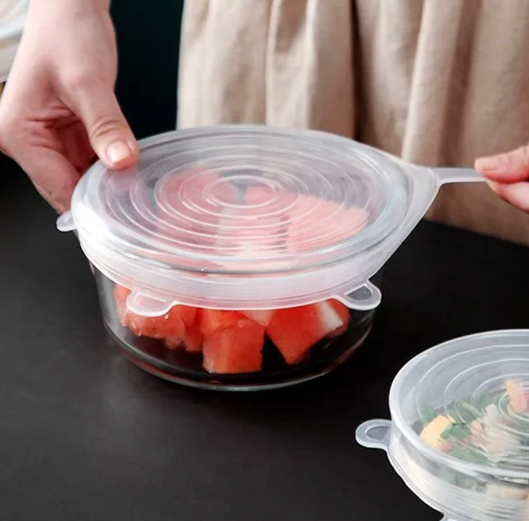 Silicone reusable food covers