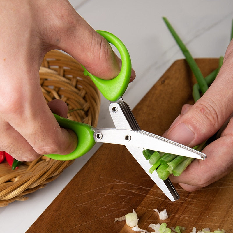 Herb stainless-steel scissors