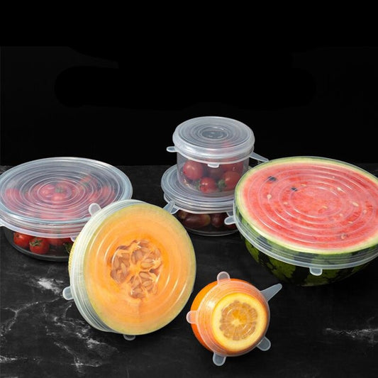 Silicone reusable food covers